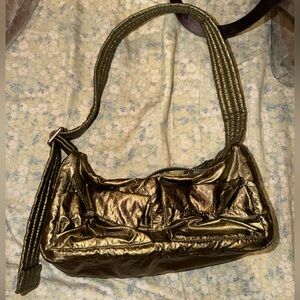BAGGU DEADSTOCK METALLIC CARGO SHOULDER BAG
